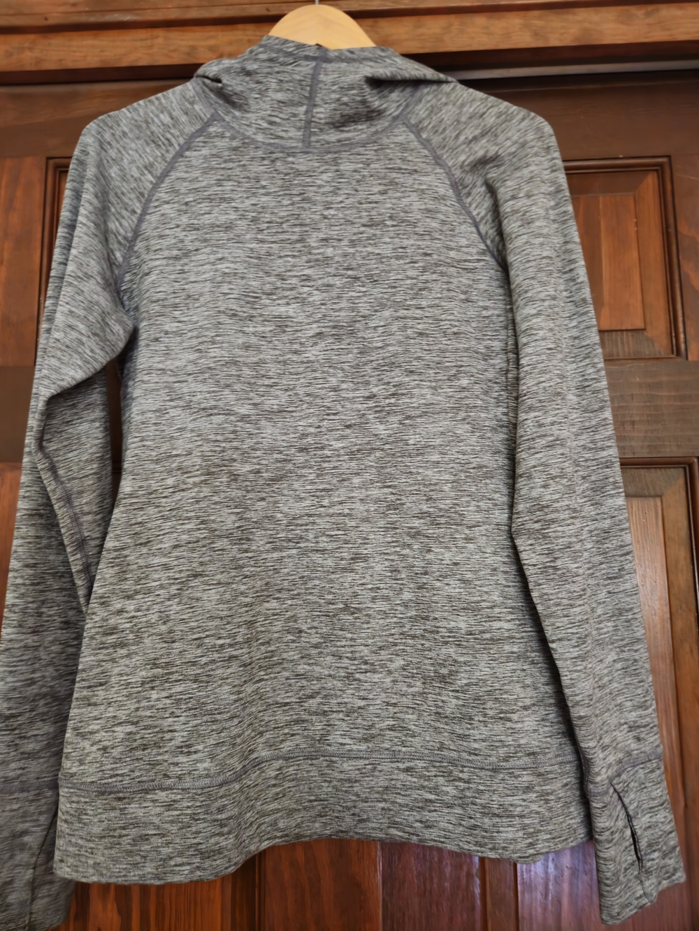 Eastern Mountain Sports Heathered Gray Cowl Neck Pullover